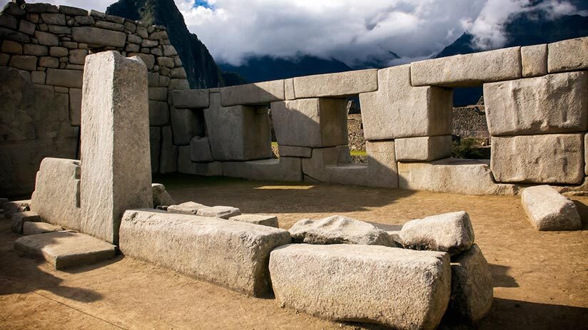 visiting machu picchu temple of the three windows