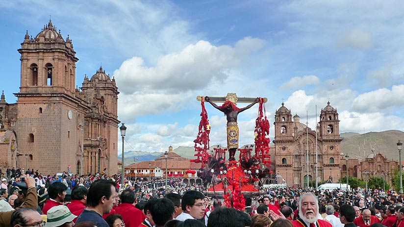 holy week in cusco lord tremors