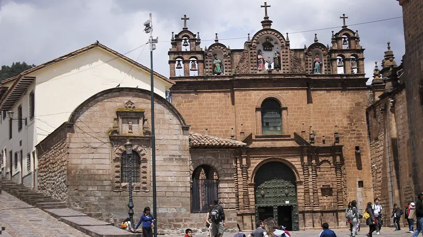the church of the hole family in Cusco