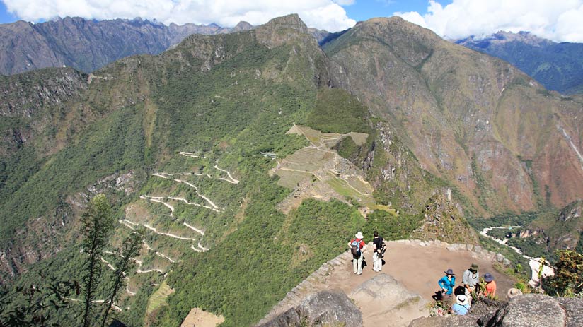 hikes and routes in the machu picchu map