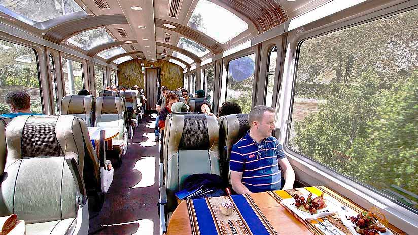 inca trail booking vistadome train
