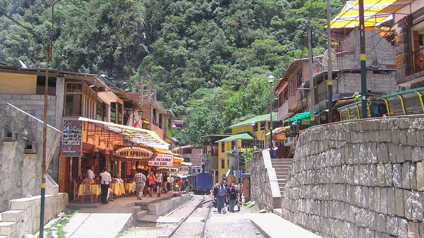 visiting machu picchu town