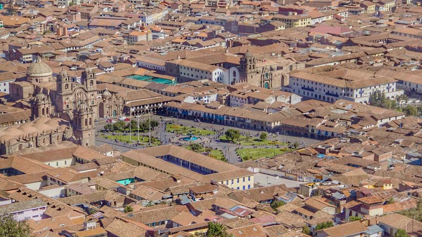 main square of cusco, machu picchu itinerary