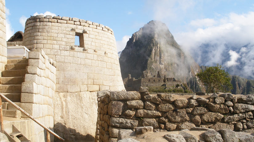 view of temple of the sun, machu picchu information