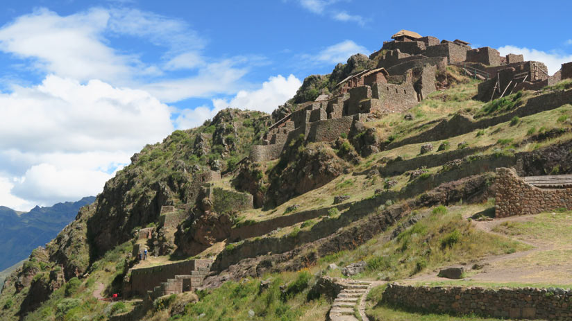 pisac citdael in sacred valley