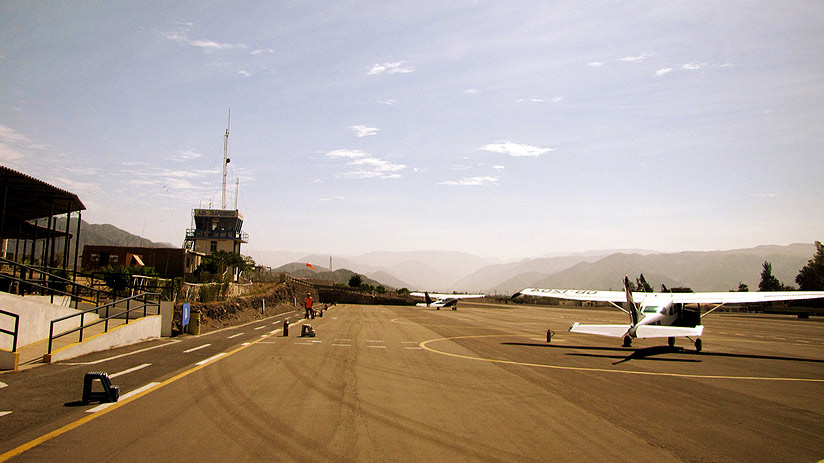 fly over nazca lines taking off