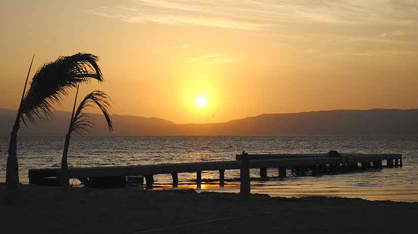 kitesurf in paracas sunset