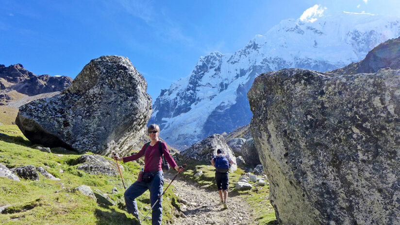 trekking to machu picchu salkantay