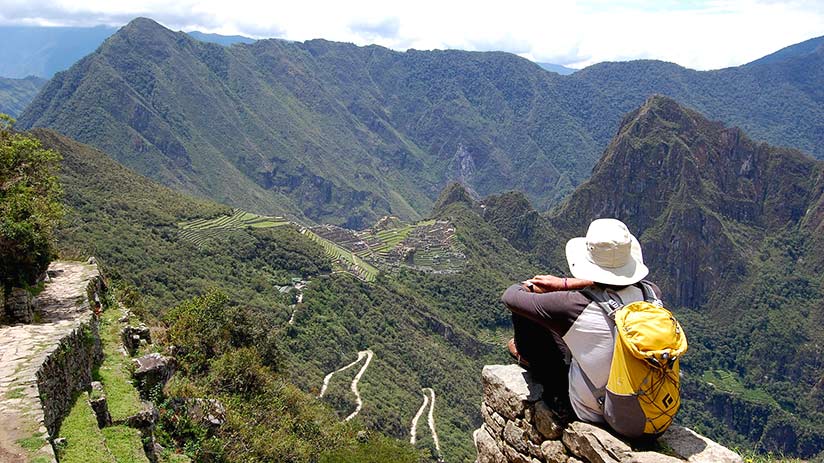 the Sun Gate in Machu Picchu