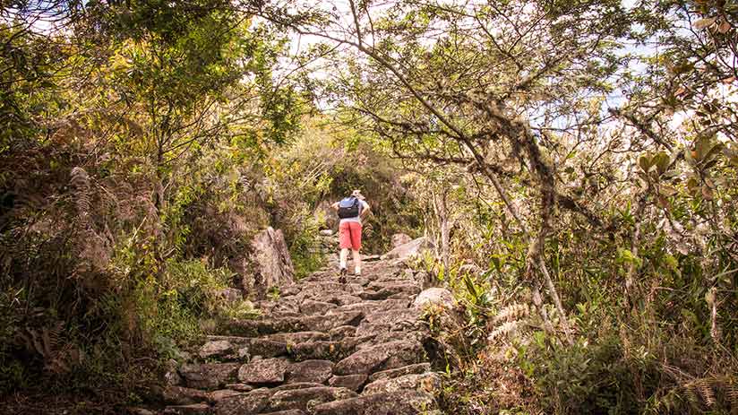 machu picchu to lake titicaca on a hike to the citadel