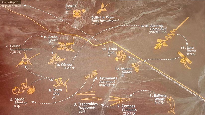 Nazca Lines map