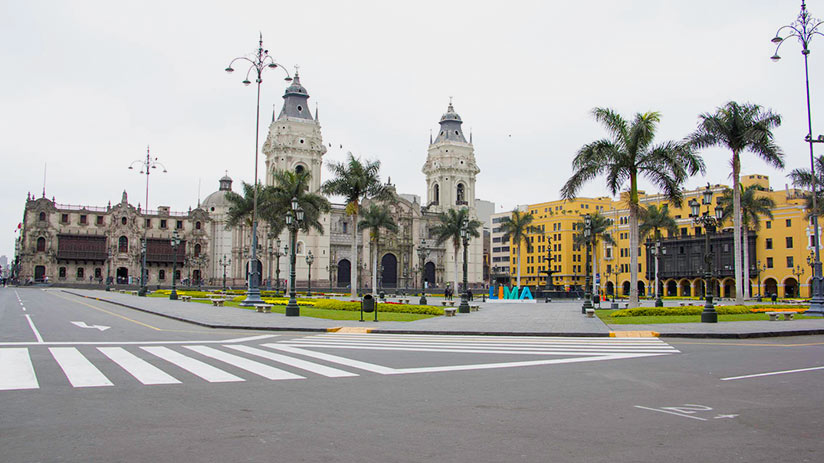 plaza de armas in lima