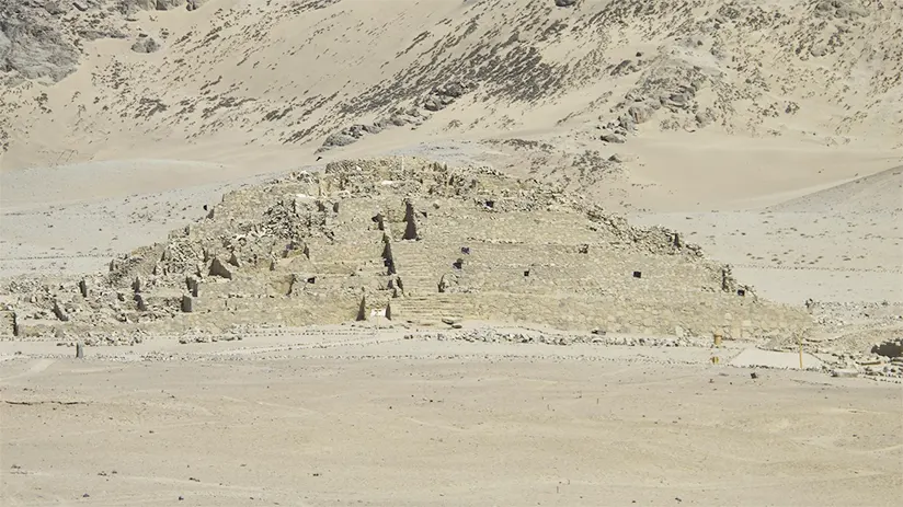 ancient ruins in peru caral