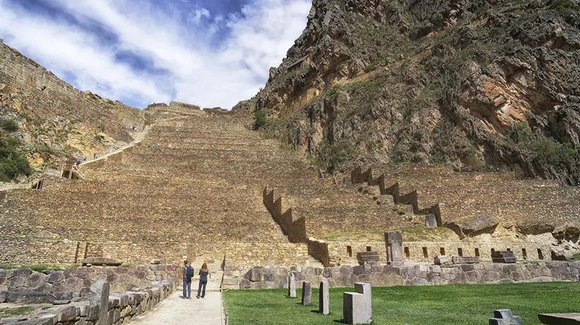 ancient ruins in peru ollantaytambo