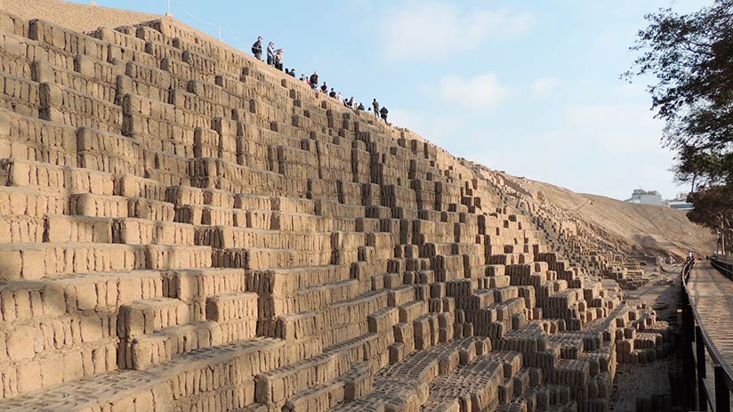 huaca pucllana within historic buildings