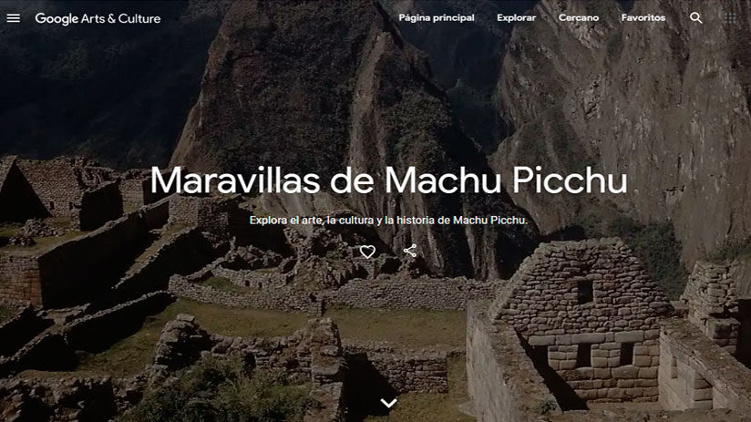 google arts and culture machu picchu virtual tour