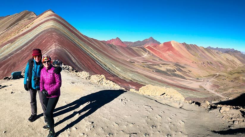 hiking in peru and rainbow mountain