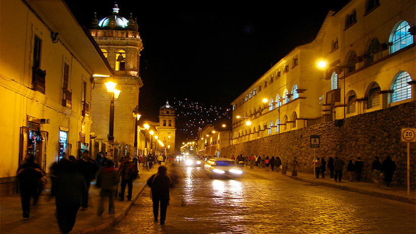 security in peru walking at night