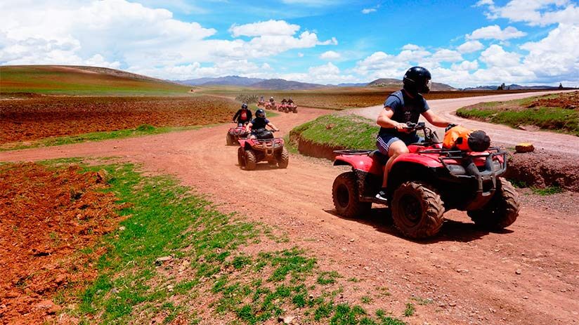 atv in maras salt mines