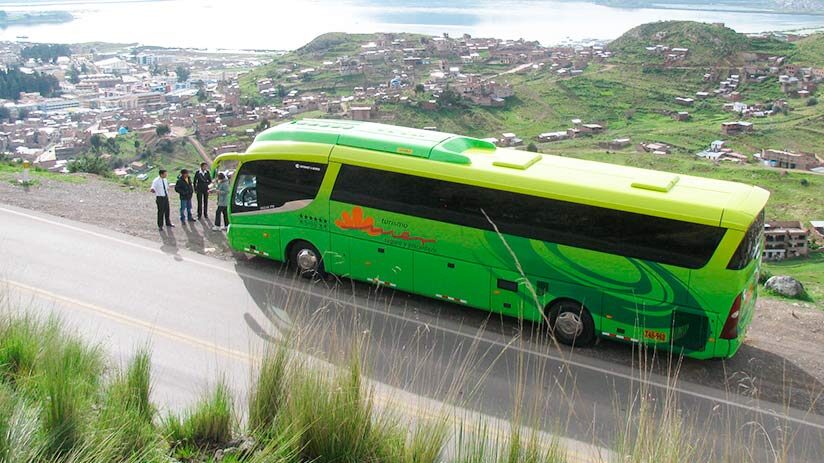 bus to uros islands in puno