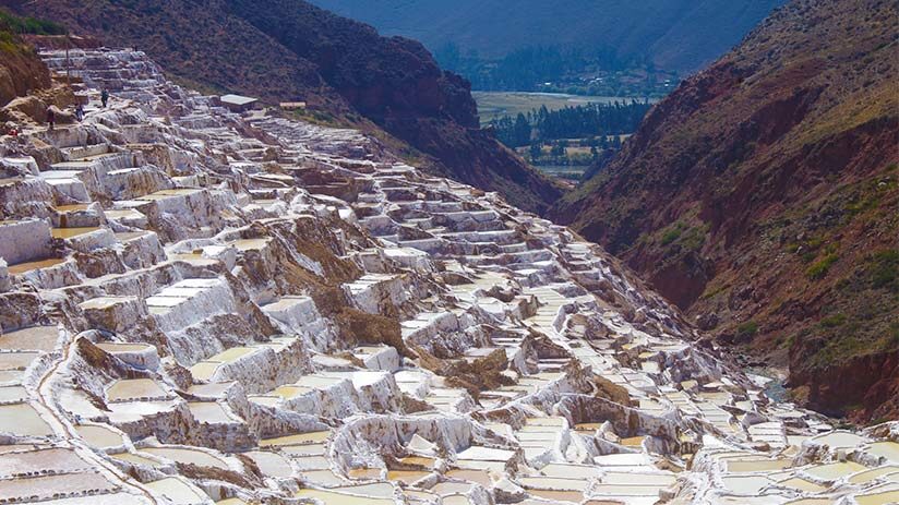 view of maras salt mines