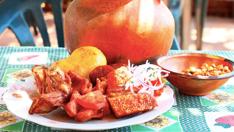 chicharron peruvian food