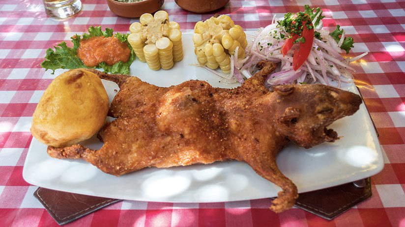 cuy chactado peruvian food