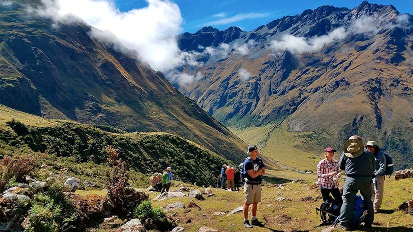 hiking in peru and mountain