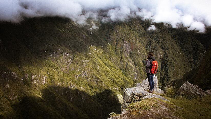 hiking in peru views