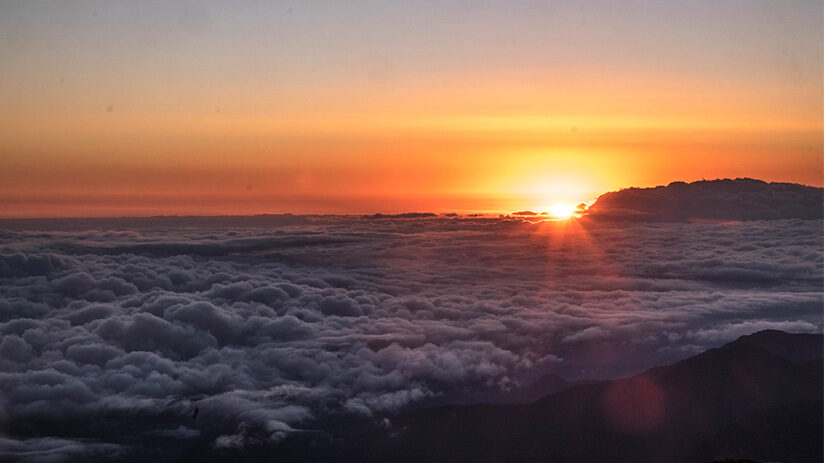 manu national park sun rising