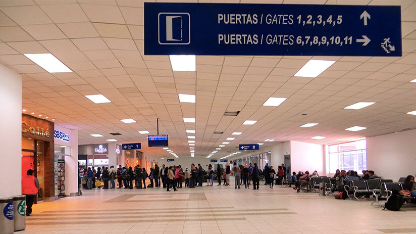 cusco airport second floor boarding rooms