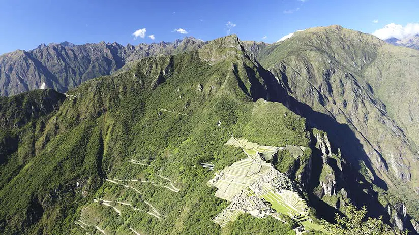 huayna picchu mountain reaching the top