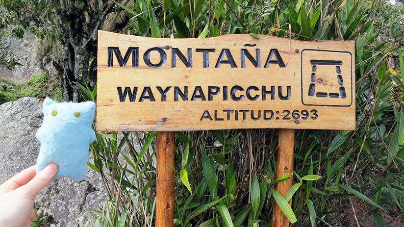 wayna picchu sign