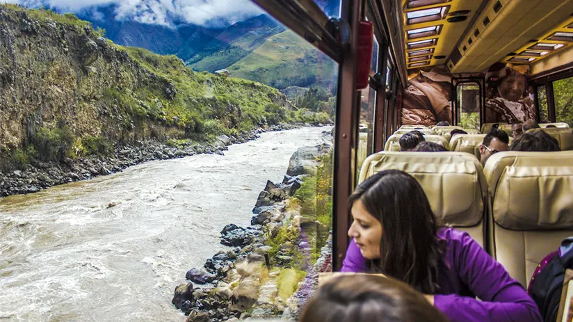 incarail carriage train to machu picchu