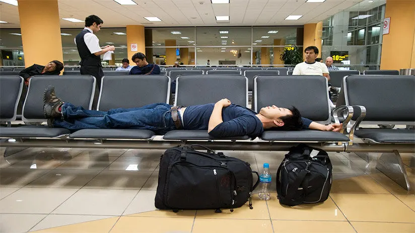 lima airport sleeping