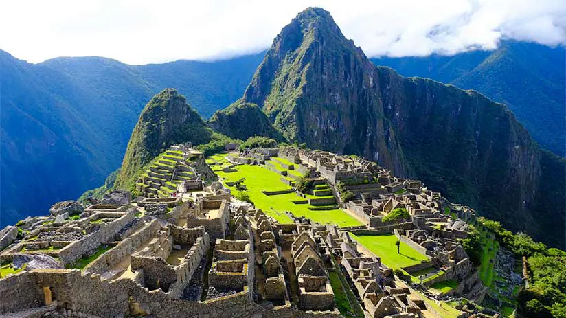 machu picchu sunshine