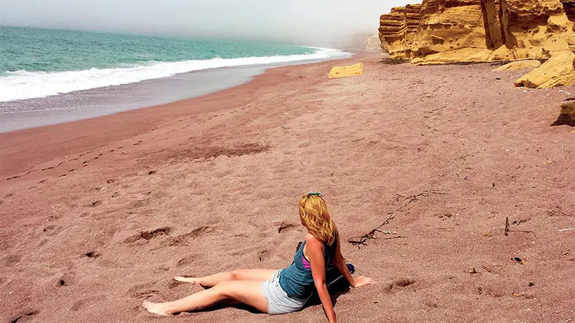 red beaches in peru