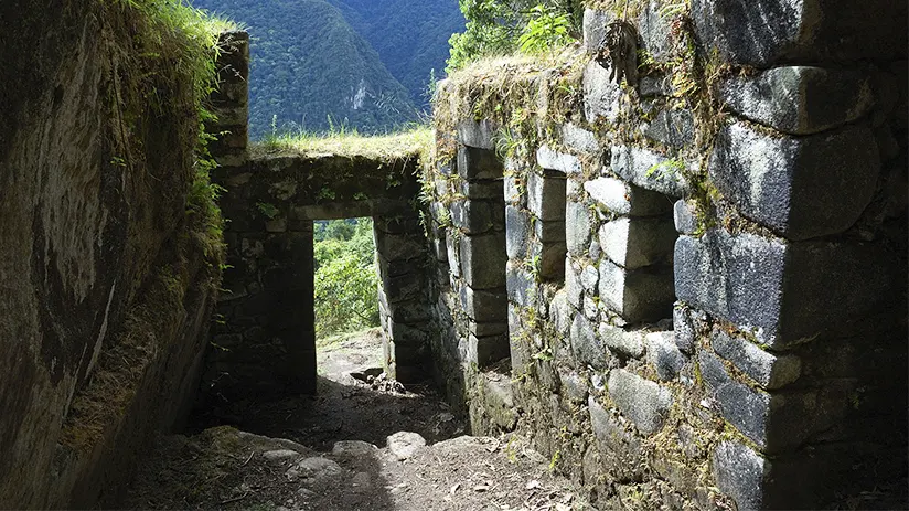 Ancient ruins in Peru Huayna Picchu