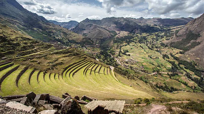 Ancient ruins in Peru Pisac