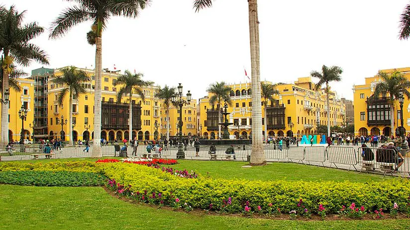 Plaza mayor in Lima