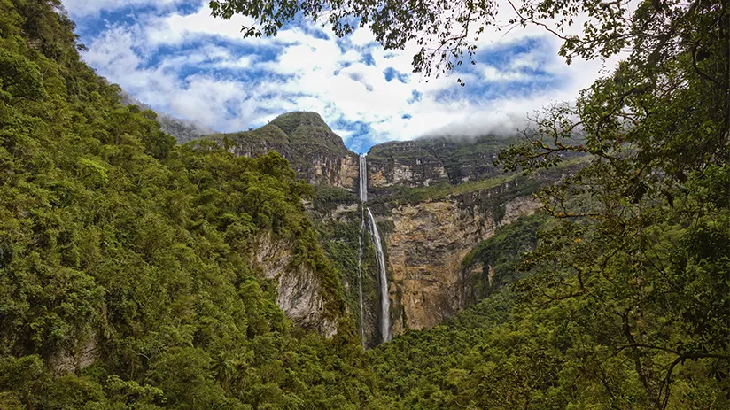 Ancient curse Gocta waterfall