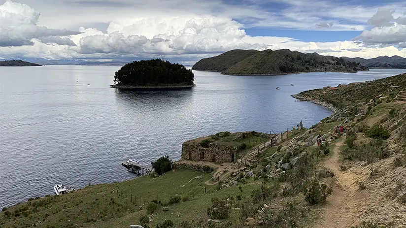 Bolivian side of the Lake Titicaca
