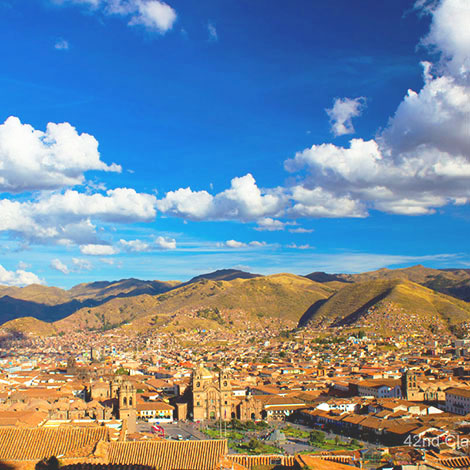 Cusco is located in the Huatanay Valley in the South 