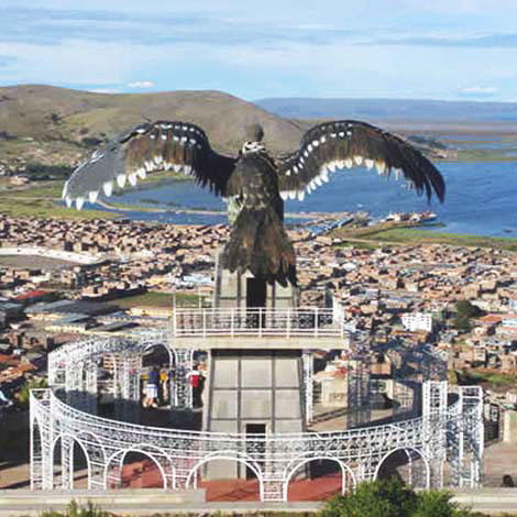 geography puno Puno is located on the shores of Lake Titicaca