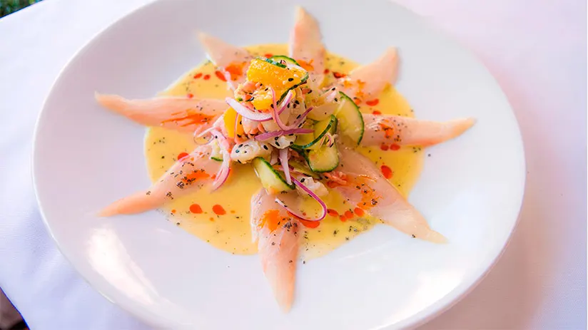 Tiradito Peruvian food