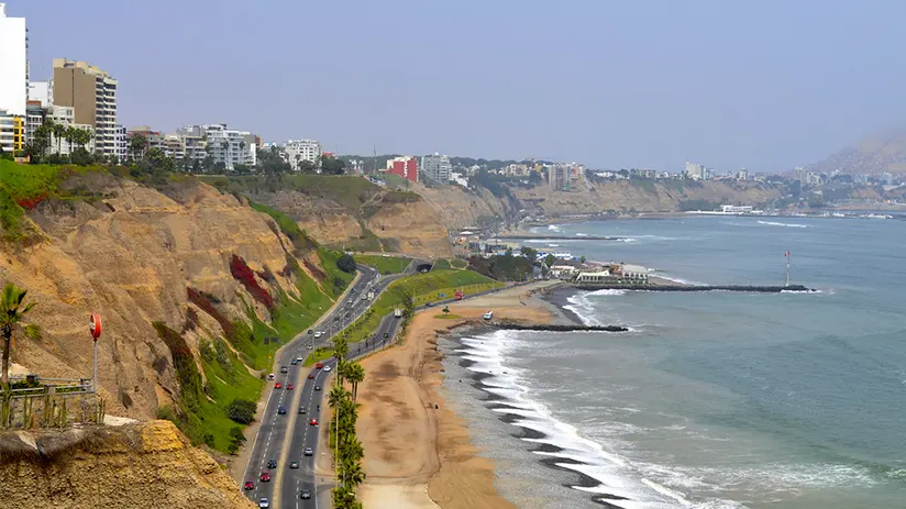 Costa verde in Lima