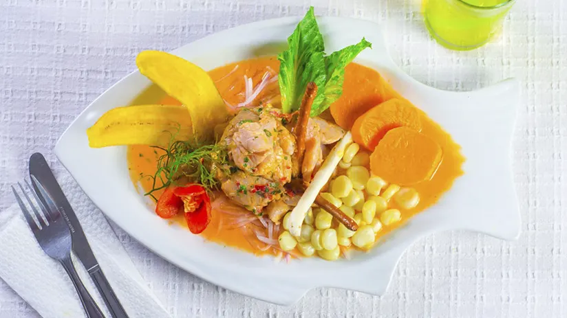 Delicious Peruvian ceviche