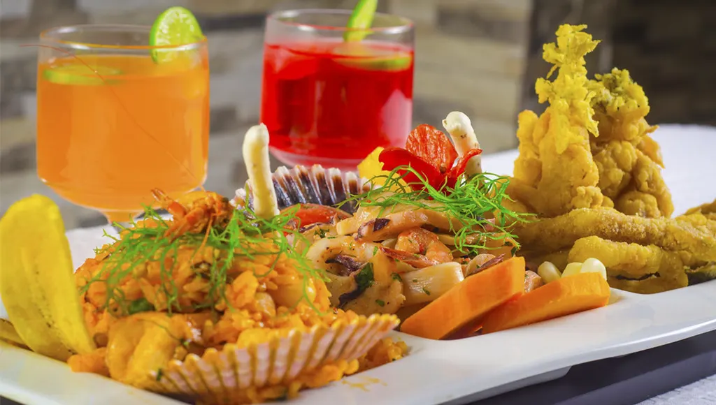 Peruvian seafood cuisine