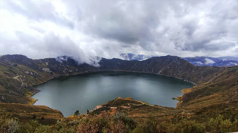 Lake crater in Quito