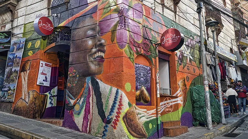 Mystical street of La Paz